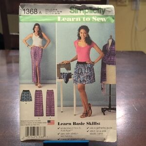 Simplicity 1368A Women's Mini And Maxi Skirt